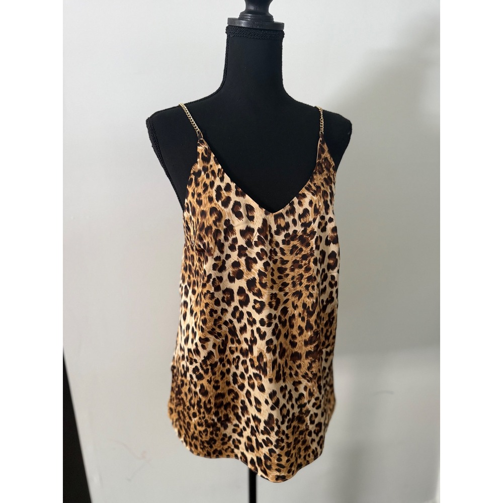Cupcakes and Cashmere animal Print Top camisole S